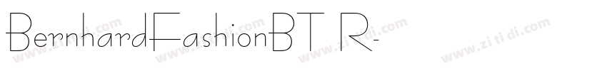 BernhardFashionBT R字体转换